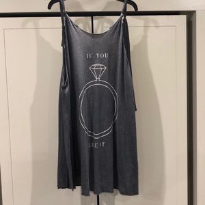 If you like it put a ring on it -cute graphic tank